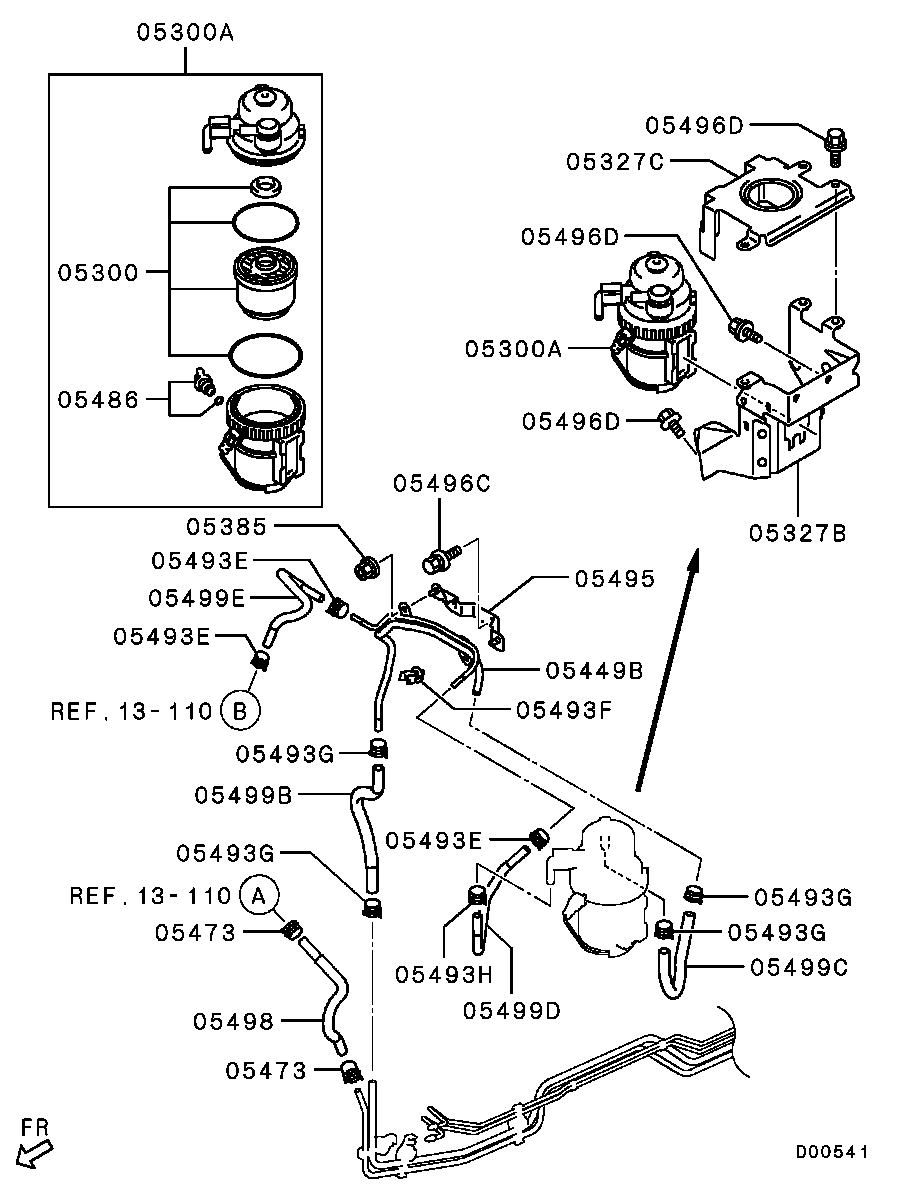 Mitsubishi 1770A012 - Yakıt filtresi parts5.com