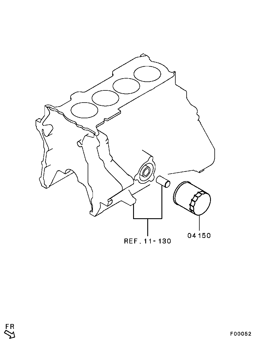 Mitsubishi MR984204 - Filter za ulje parts5.com