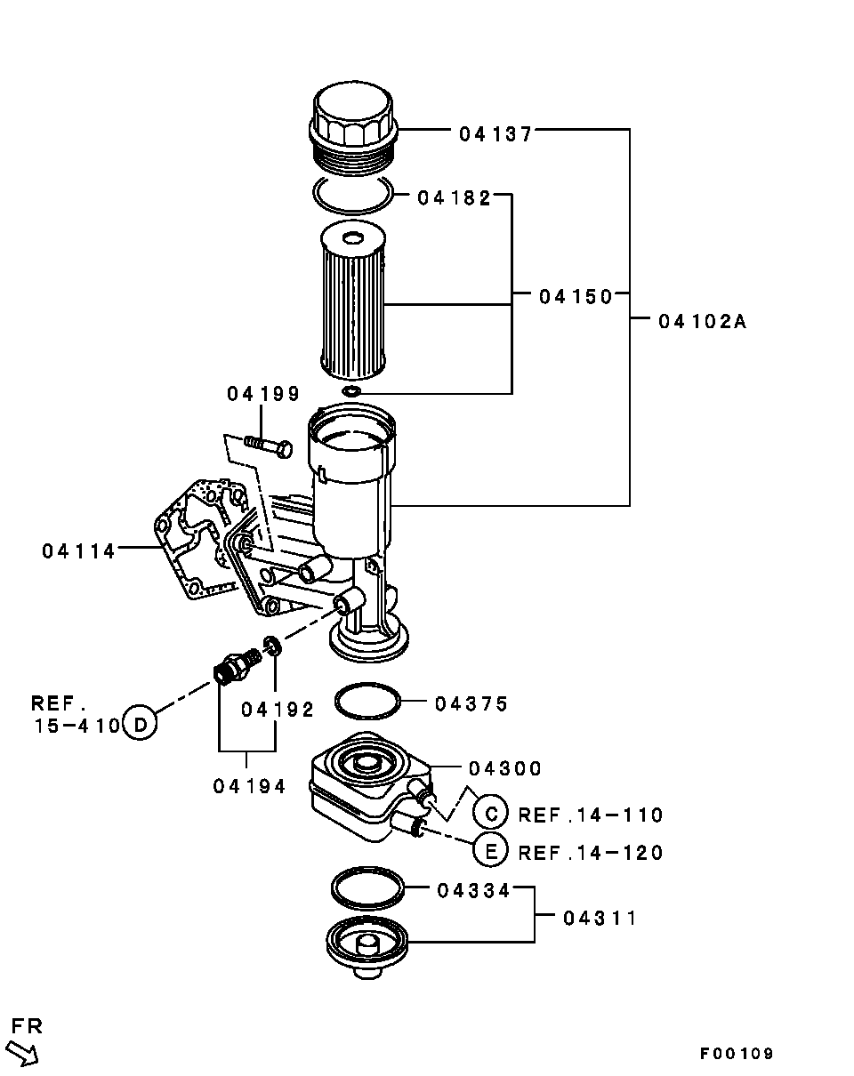 Mitsubishi MN980130 - Tiiviste, öljynjäähdytin parts5.com