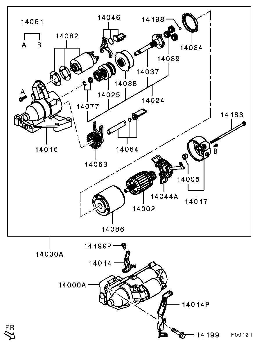 Mitsubishi 1810A062 - Starter parts5.com