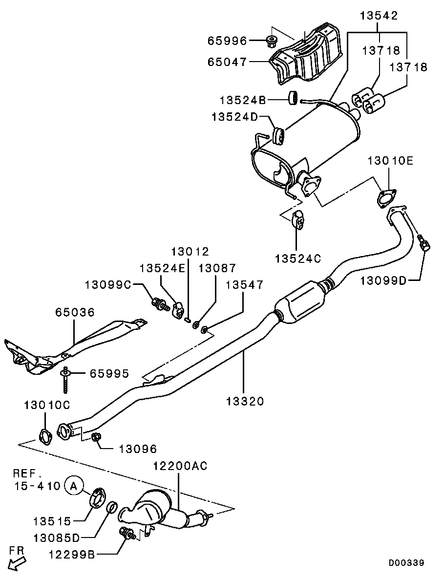 Mitsubishi MR431634 - Halter, Schalldämpfer parts5.com