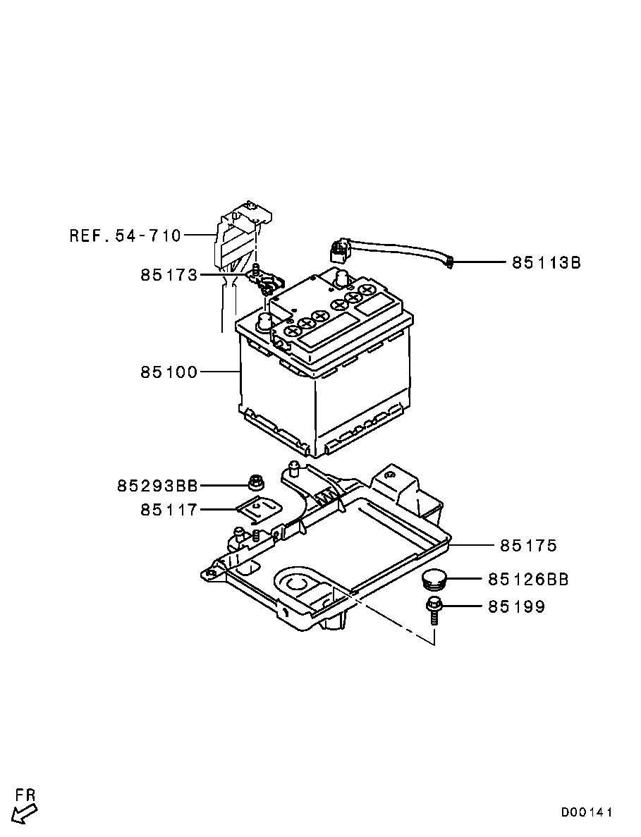 Mitsubishi MN148848 - Akumulator za startovanje parts5.com