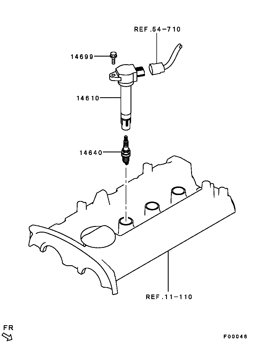 Mitsubishi 1822 A005 - Spark Plug parts5.com