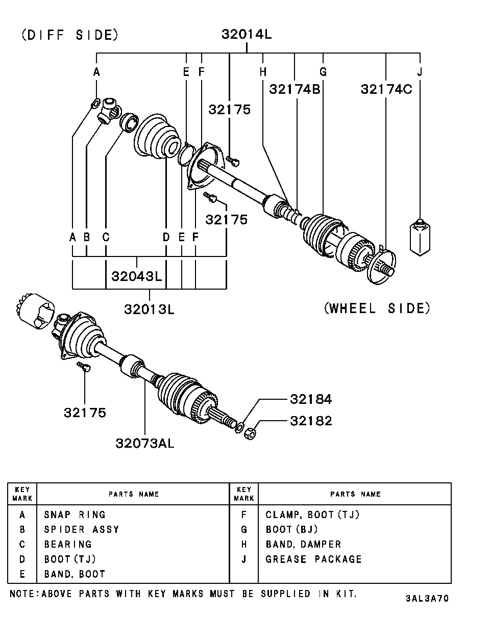 Mitsubishi MR911361 - Bellow, drive shaft parts5.com