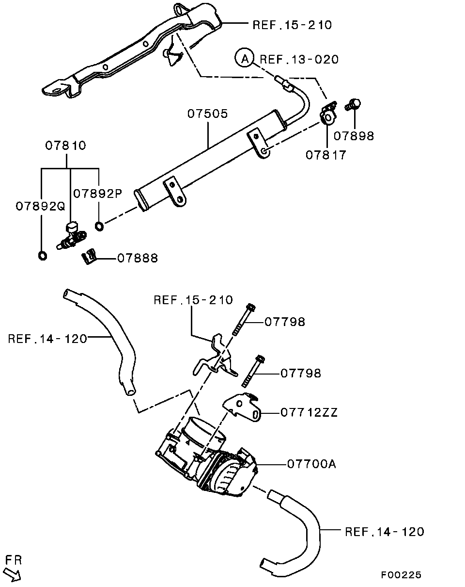 Mitsubishi 1465A094 - Τσιμούχα, μπεκ ψεκασμού parts5.com