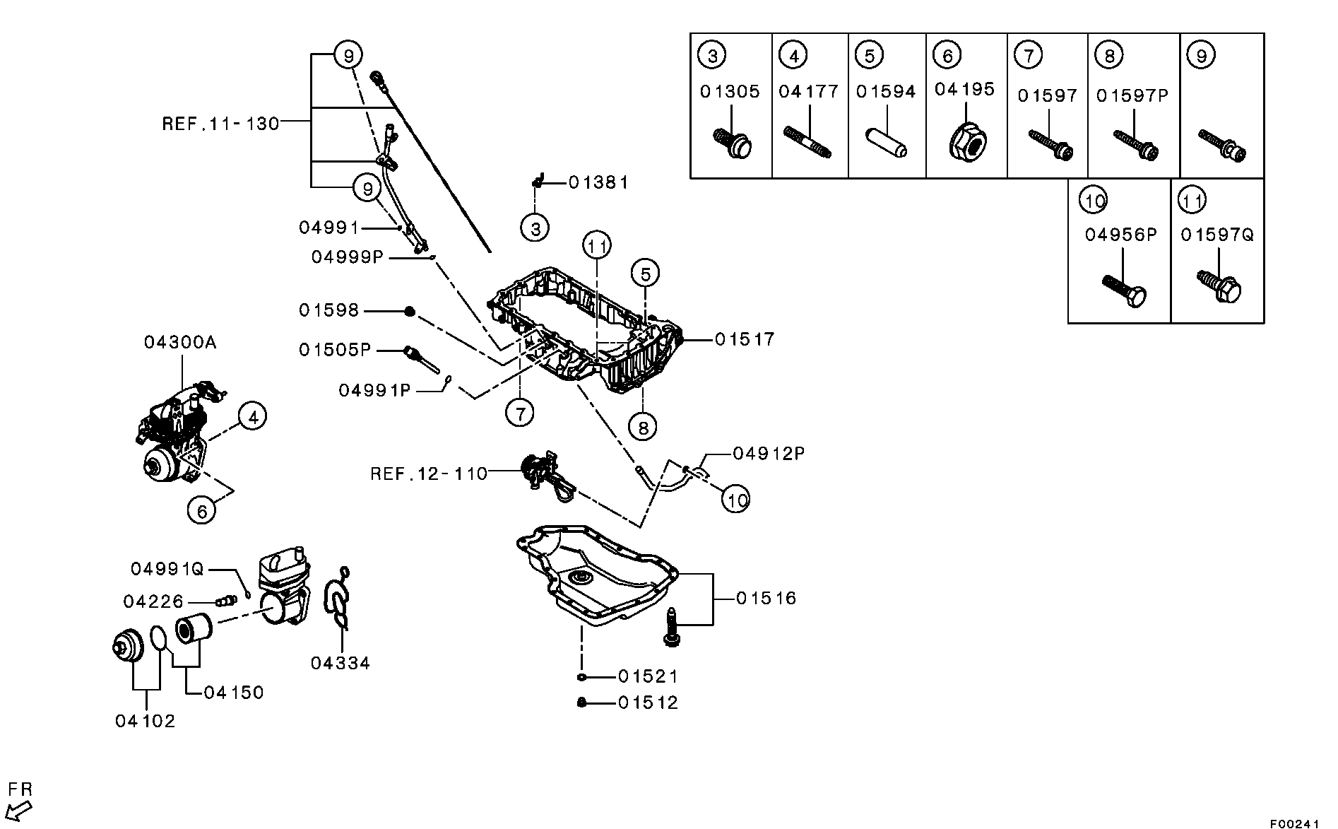 Mitsubishi MN982164 - Dichtring, Ölablassschraube parts5.com