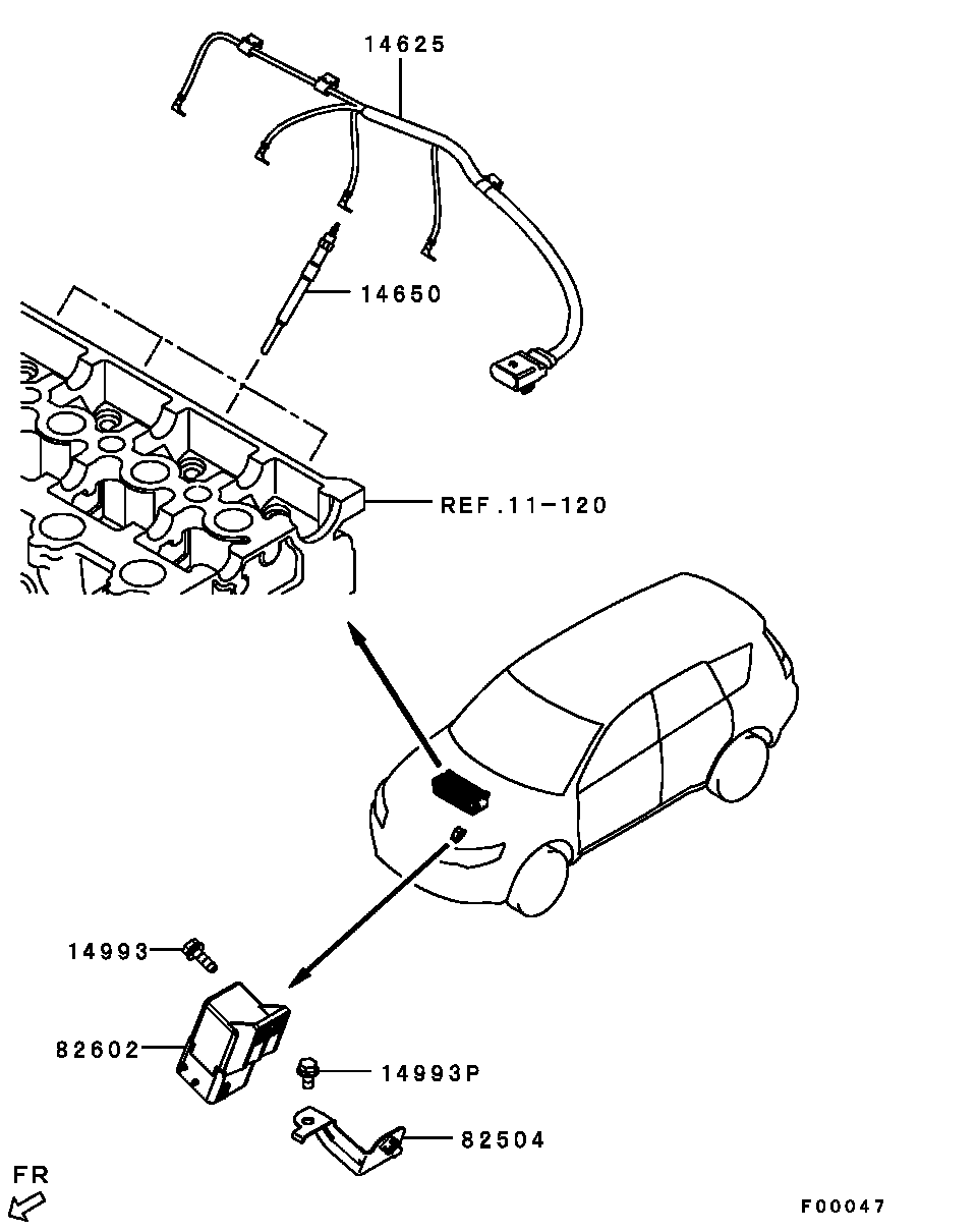 Mitsubishi MN982294 - Grejač za paljenje parts5.com