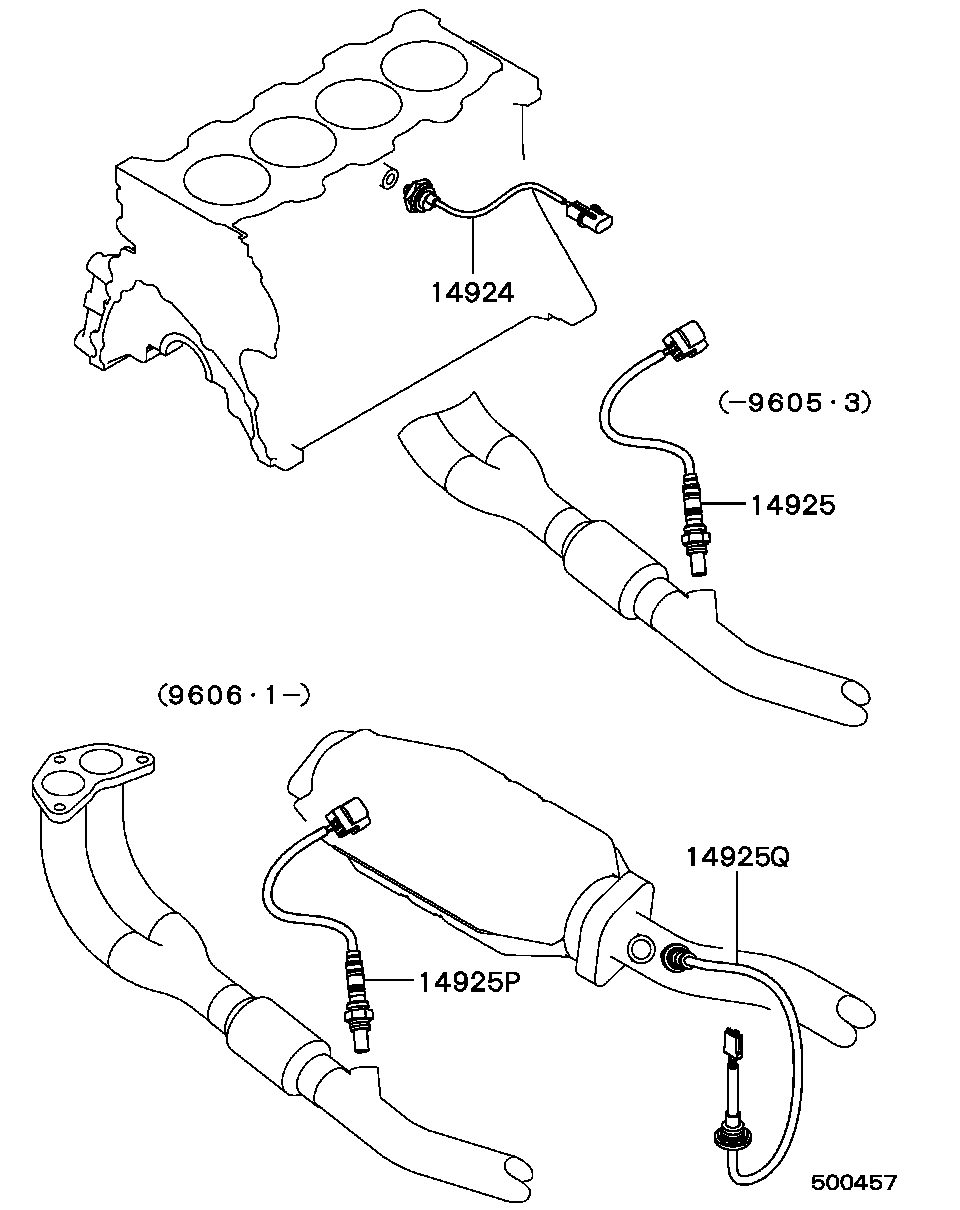 Mitsubishi MD183399 - Lambda andur parts5.com