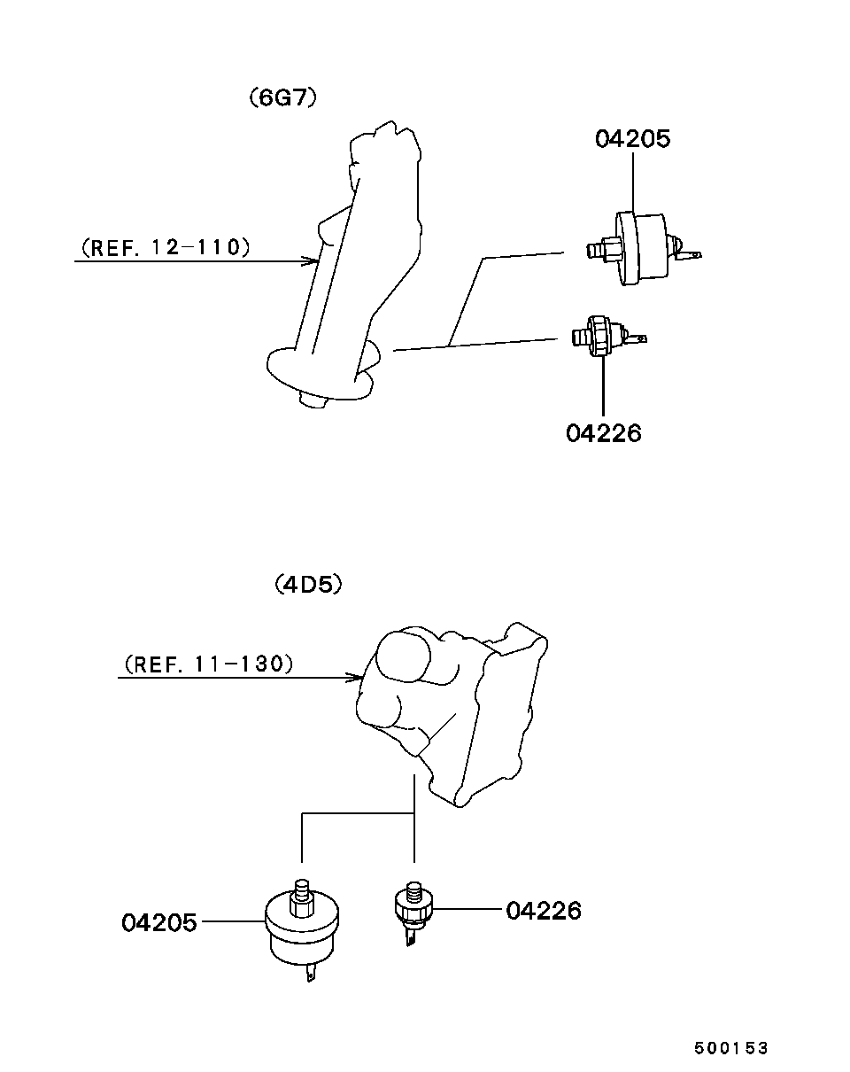 Mitsubishi MD09 2660 - Sensor, presión de aceite parts5.com