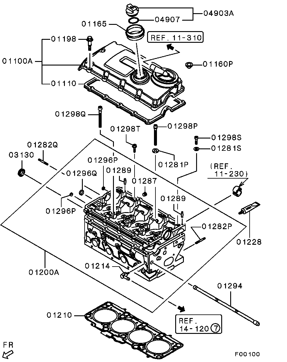 Mitsubishi MN980029 - Pompe à eau + kit de courroie de distribution parts5.com