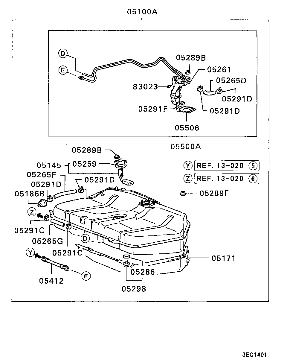 Mitsubishi MB67 8038 - Αντλία καυσίμου parts5.com