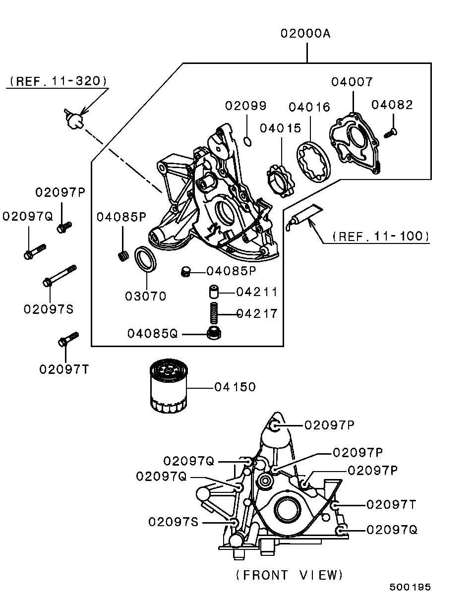 Mitsubishi MD 348631 - Filtru ulei parts5.com