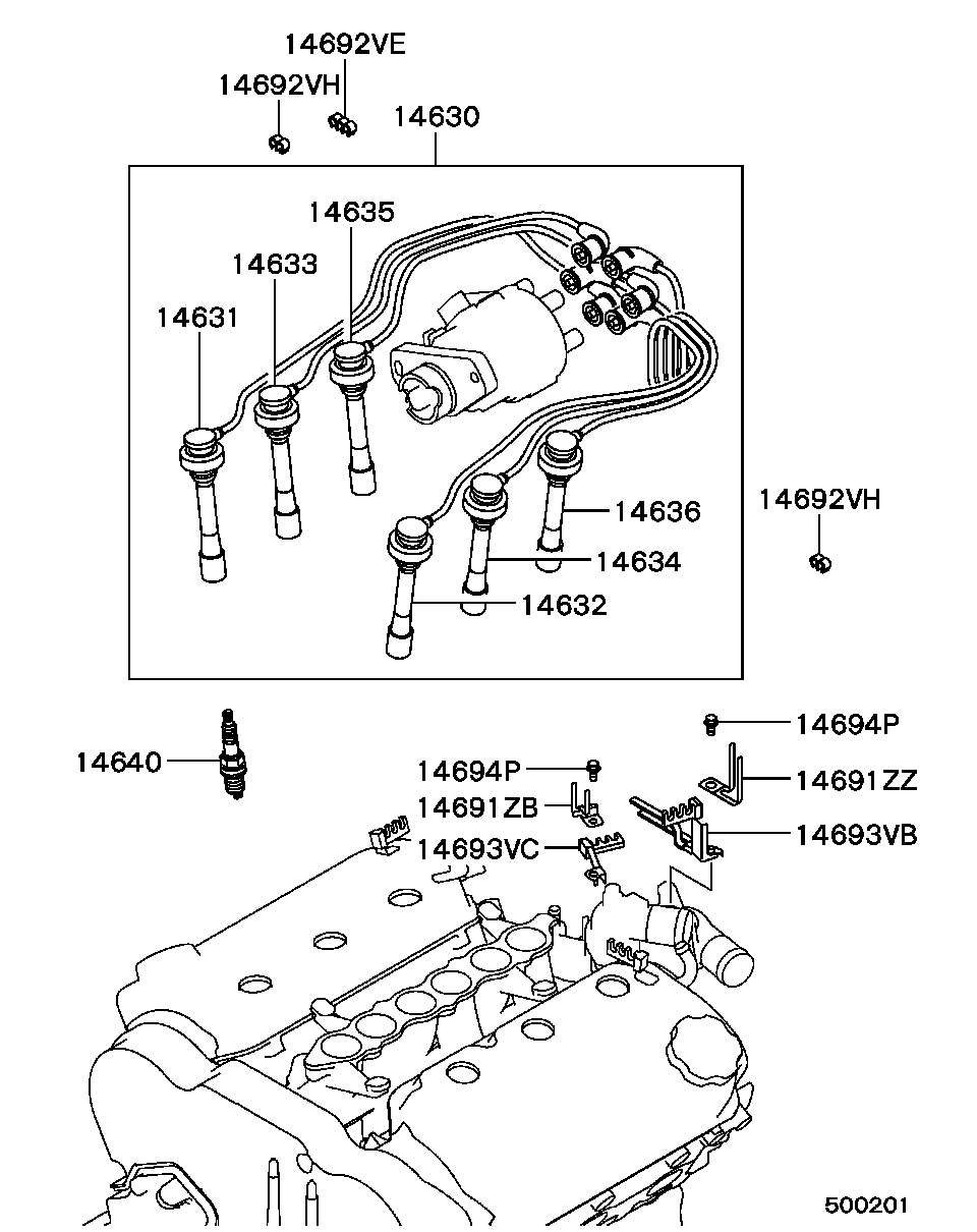 Mitsubishi MD 313 443 - Svećica za paljenje parts5.com