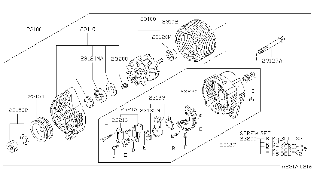 NISSAN 23120-60U00 - Ložisko parts5.com