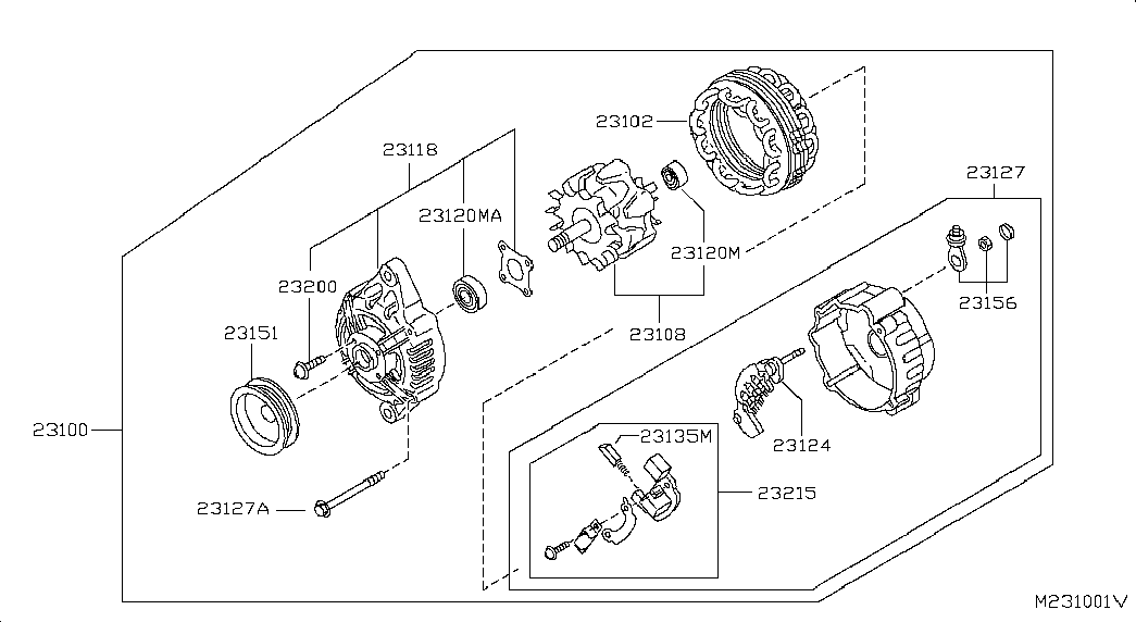 NISSAN 23151-EB301 - Polea, alternador parts5.com