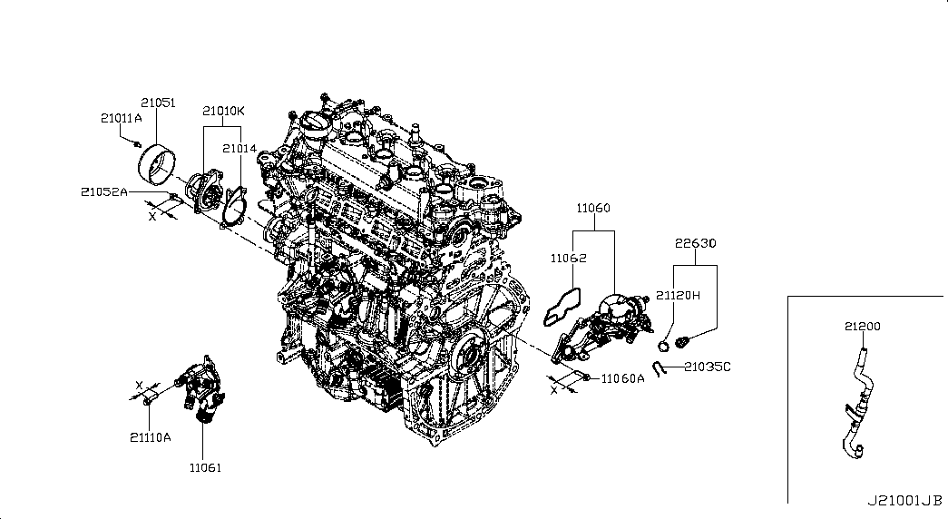 NISSAN 2263000Q0K - Czujnik, temperatura płynu chłodzącego parts5.com