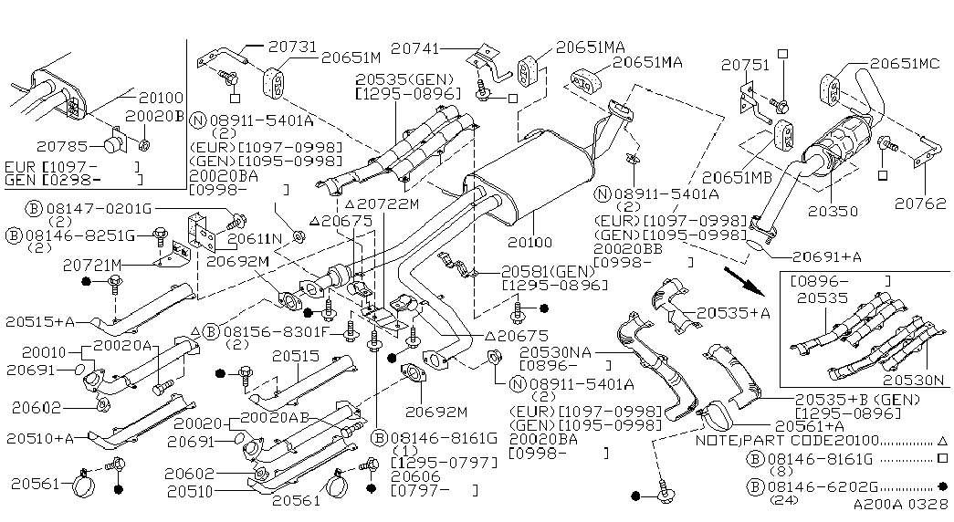 Datsun 2065150A01 - Cuzinet, stabilizator parts5.com