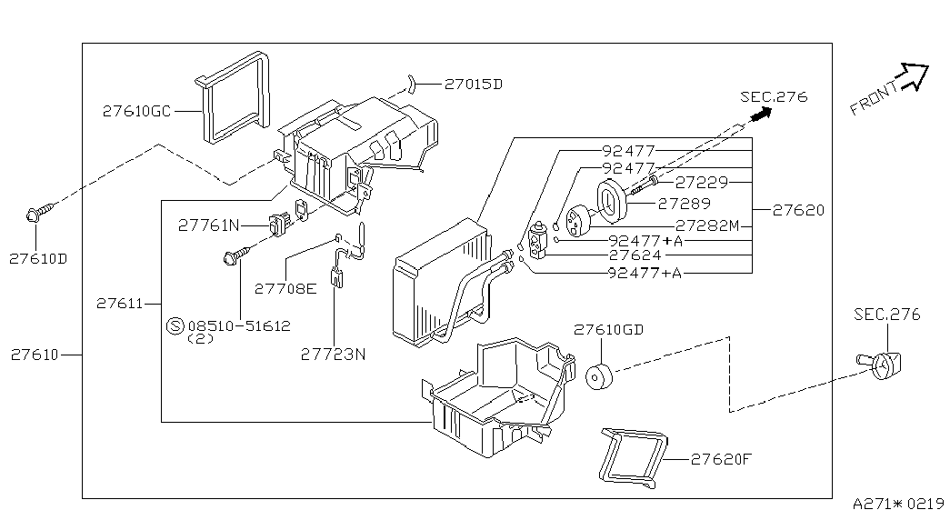 NISSAN 2776170T02 - Αντίσταση, βεντιλατέρ εσωτ. χώρου parts5.com