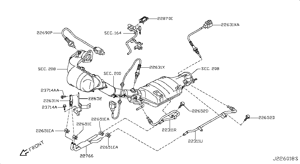 NISSAN 22771JG70A - Czujnik, ciśnienie spalin parts5.com