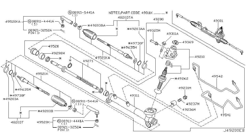 NISSAN 48521-8H325 - Axiális csukló, vezetőkar parts5.com