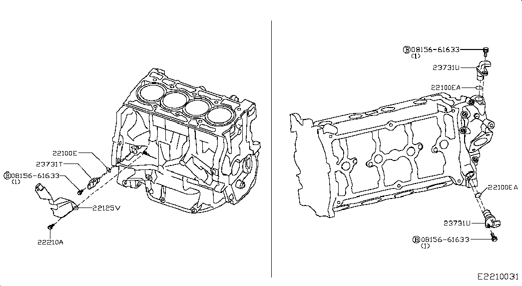 NISSAN 23731-1VA0A - Sensor, crankshaft pulse parts5.com