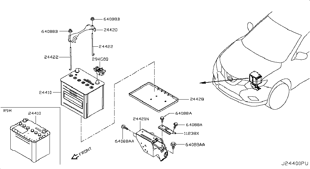 RENAULT 24410JD22A - Baterie de pornire parts5.com