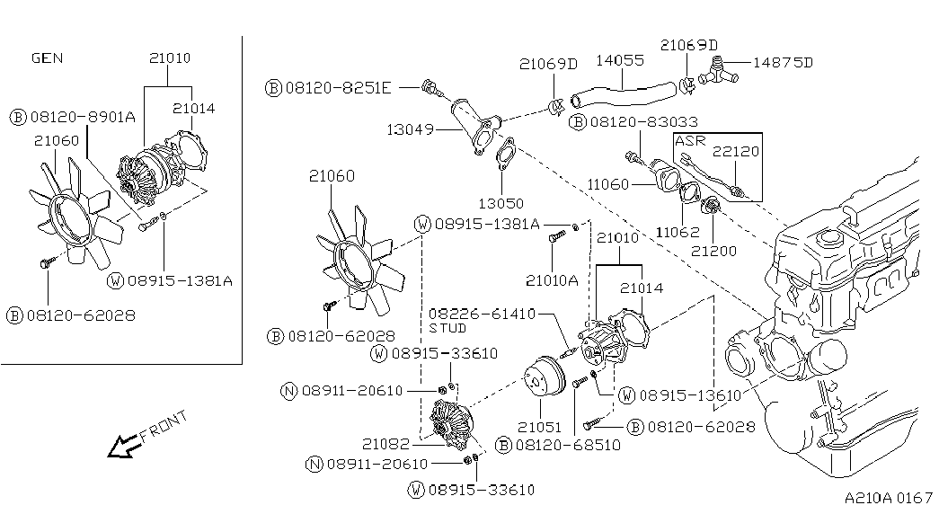 ISUZU 21200-V0201 - Θερμοστάτης, ψυκτικό υγρό parts5.com