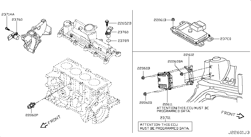 Infiniti 2376000Q0E - Senzor, pozicija odmikalne gredi parts5.com