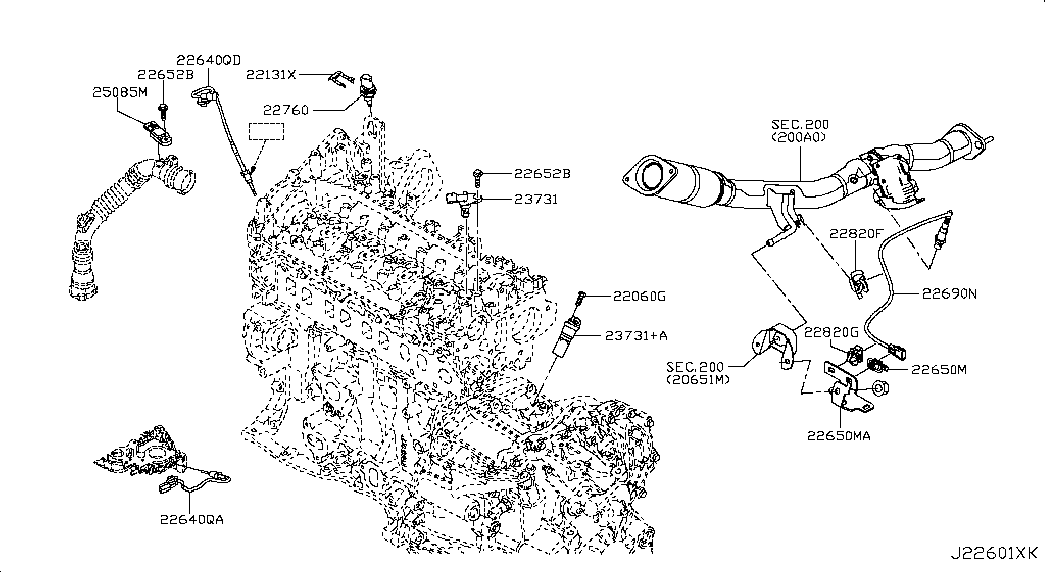 NISSAN 2375000Q0L - Датчик импульсов, коленвал parts5.com