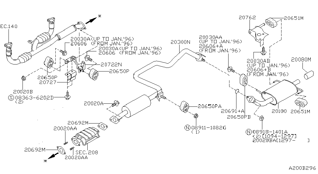 NISSAN 11258D0101 - Παξιμάδι, πολλαπλή εξαγωγής parts5.com