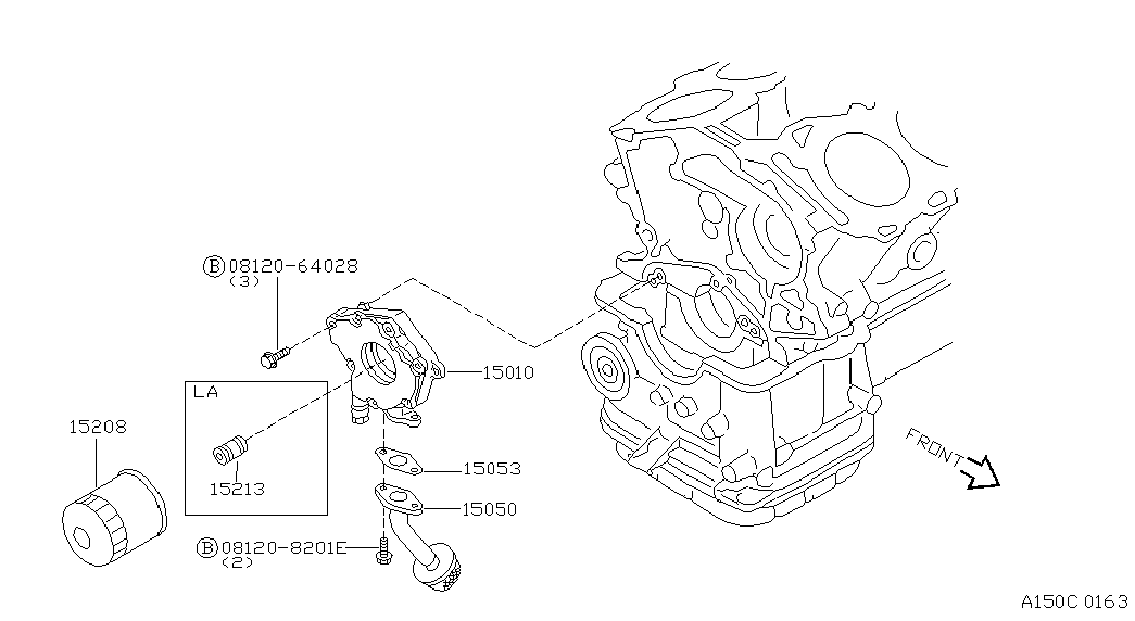 Infiniti 1520831U00 - Filter za ulje parts5.com