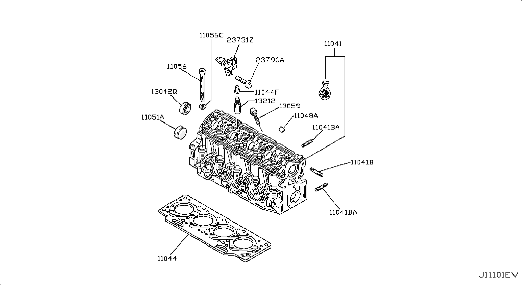 NISSAN 23796-AW300 - Σηματοδ. παλμών, στροφ. άξονας parts5.com