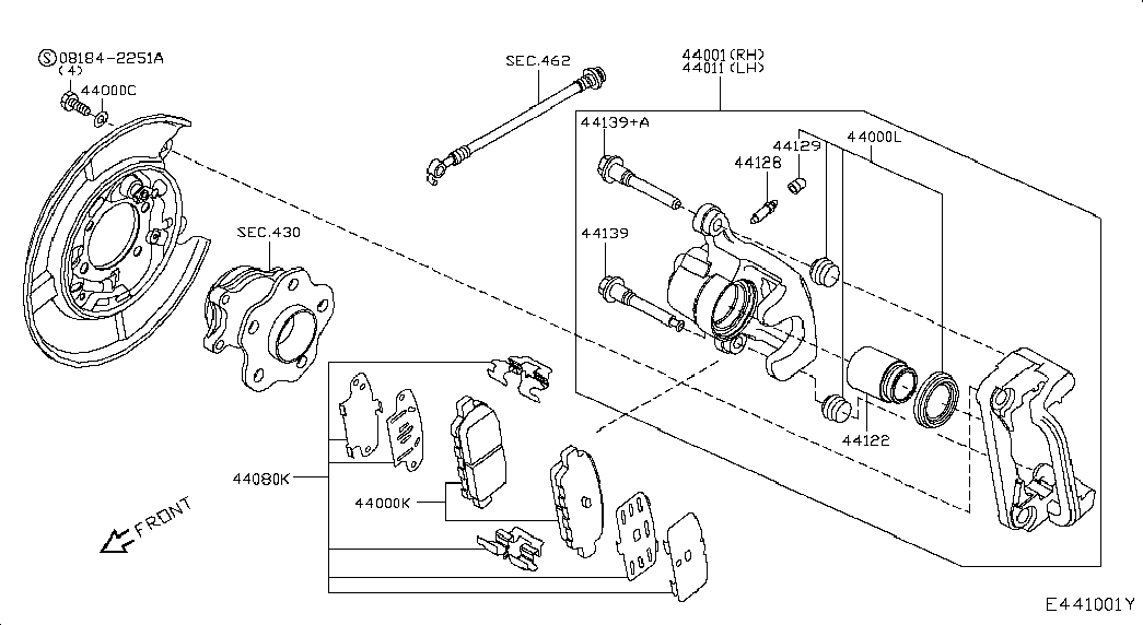 SAMSUNG D4060JA00A - PAD KIT-DISC BRAKE,REAR parts5.com