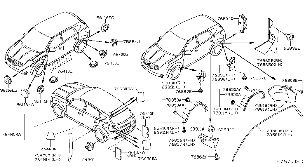 NISSAN 01553JD02A - Klips, süs / koruma çitası parts5.com