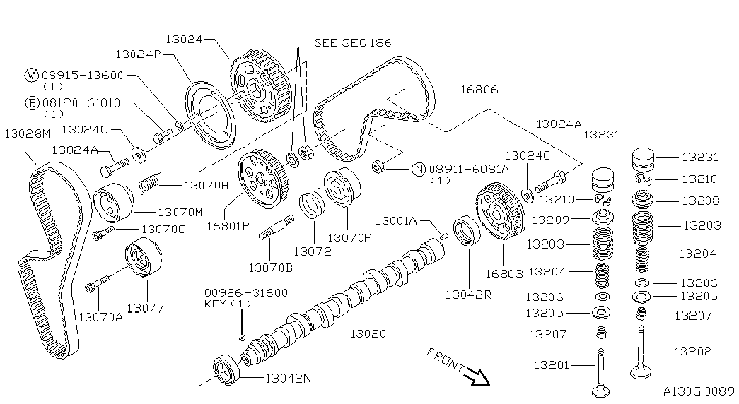 Hyundai 1302857J01 - Timing Belt parts5.com