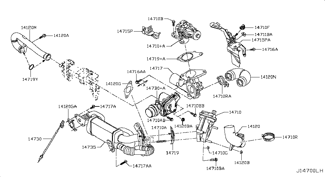 NISSAN 21306-00QAB - Dichtung, Ansaugkrümmer parts5.com