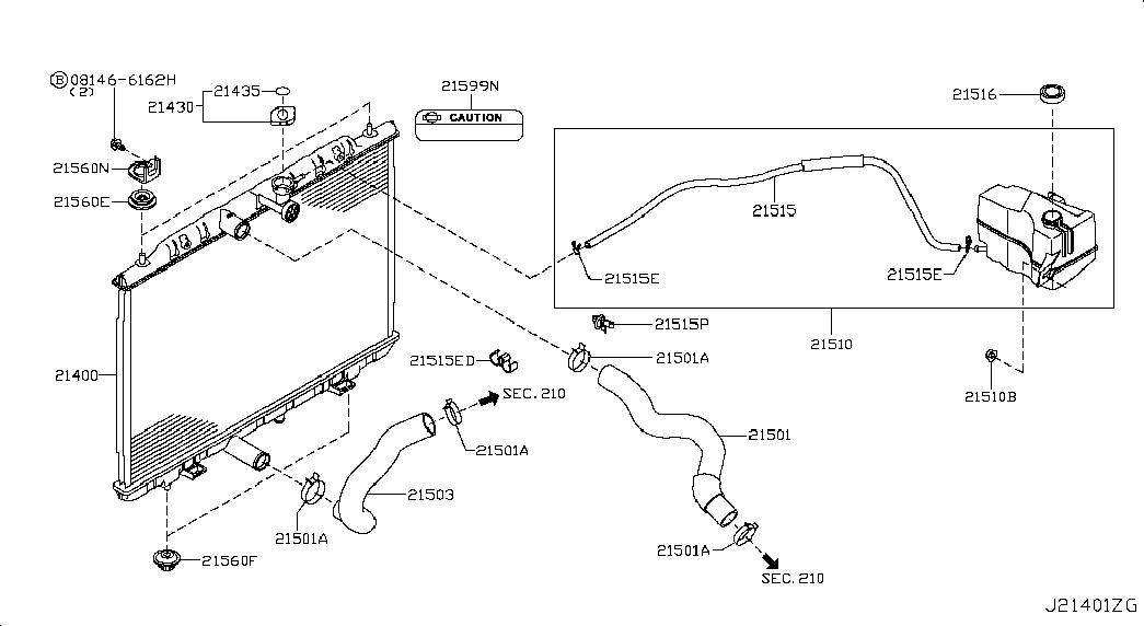 Infiniti 214307995A - Verschlussdeckel, Kühler parts5.com