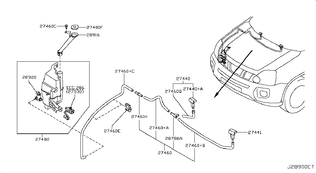 NISSAN 28930JG40A - Распылитель воды для чистки, система очистки окон parts5.com