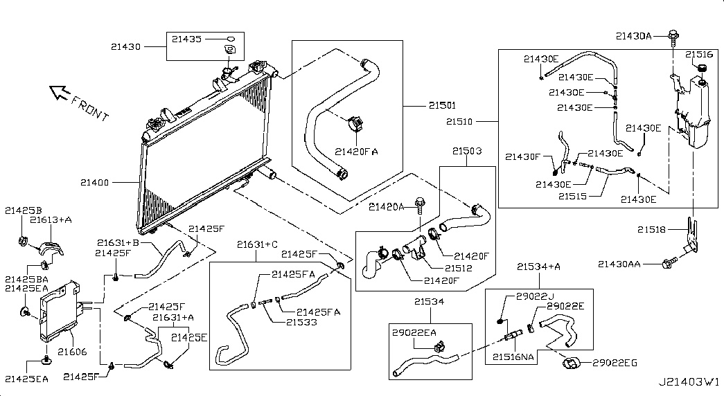 Infiniti 21430D999A - Sealing Cap, radiator parts5.com