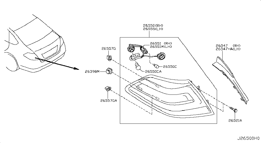 NISSAN 26271-89919 - Hõõgpirn, Suunatuli parts5.com