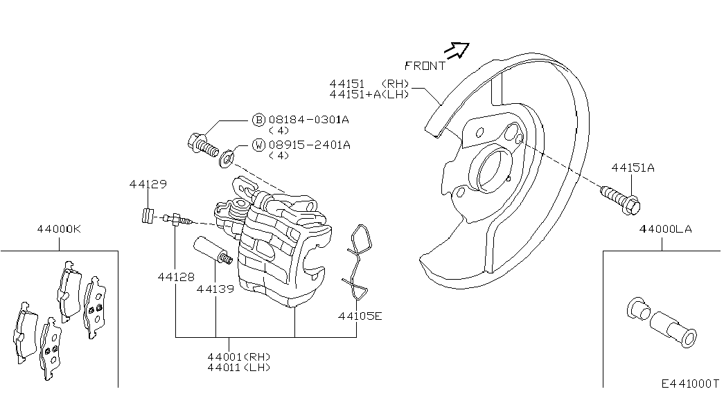 RENAULT 44060BA00F - Jarrupala, levyjarru parts5.com