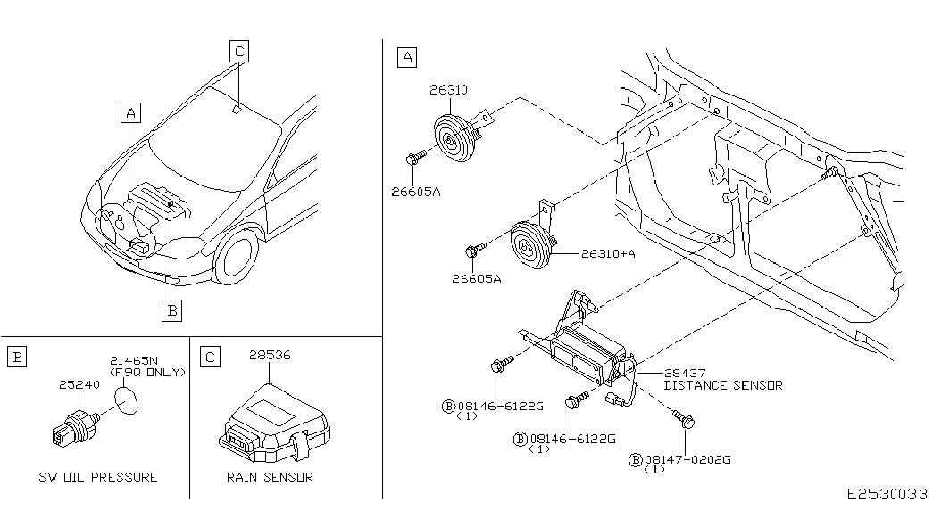 NISSAN 25620 AU300 - Húkačka parts5.com