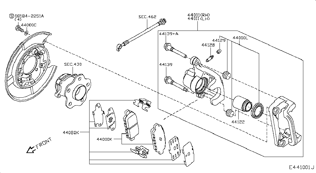 NISSAN D4080-JA01A - Zubehörsatz, Scheibenbremsbelag parts5.com