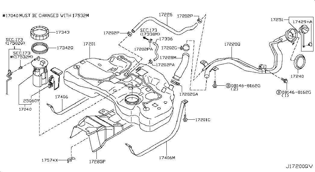 NISSAN 17040-9Y000 - Kütusefilter parts5.com