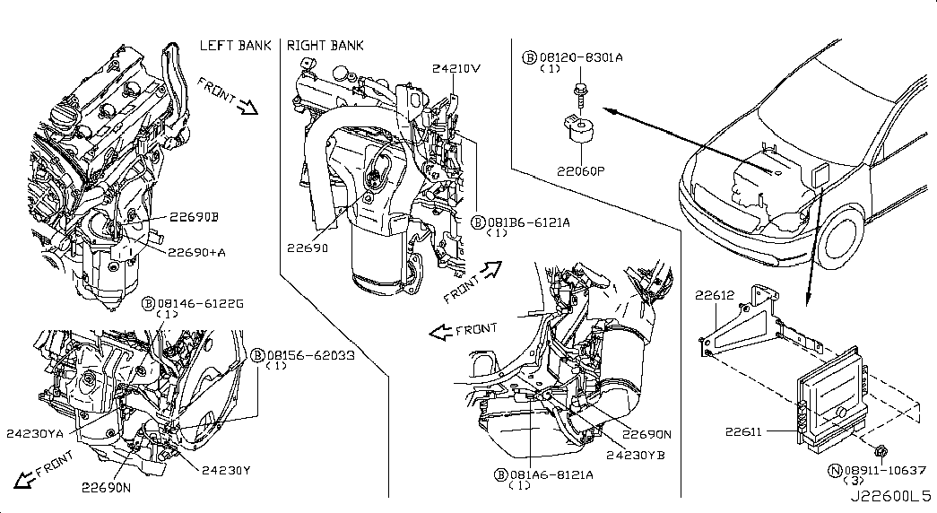 NISSAN 22690-2A000 - Lambda sonda parts5.com