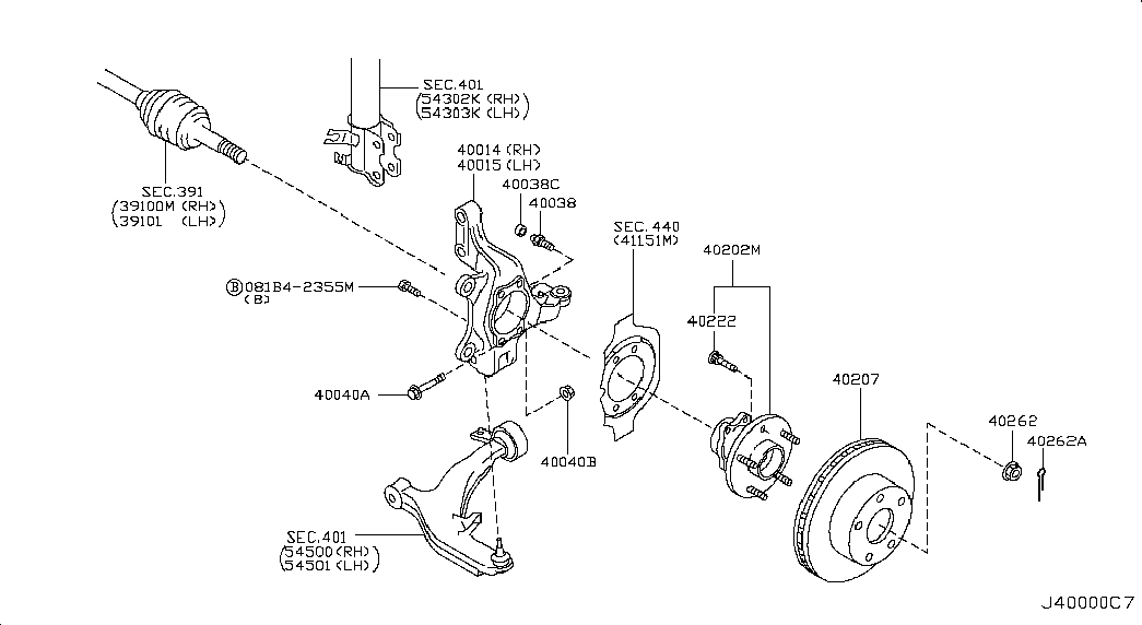 NISSAN 40202-CA010 - Set rulment roata parts5.com