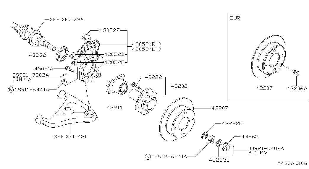 NISSAN 00921-5402A - Sada ložisek kol parts5.com