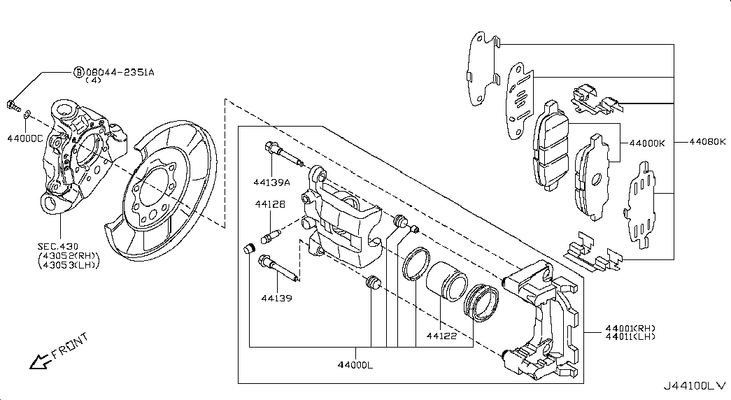 NISSAN D4060-9N00A - Fékbetétkészlet, tárcsafék parts5.com