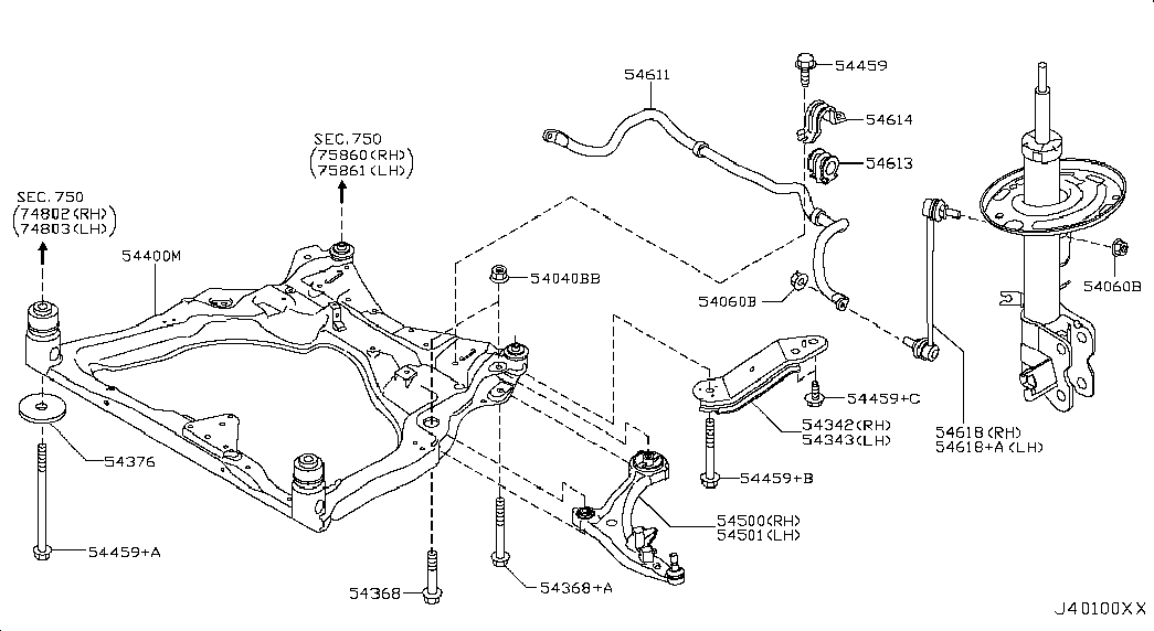 NISSAN 54501 1AA0A - Track Control Arm parts5.com