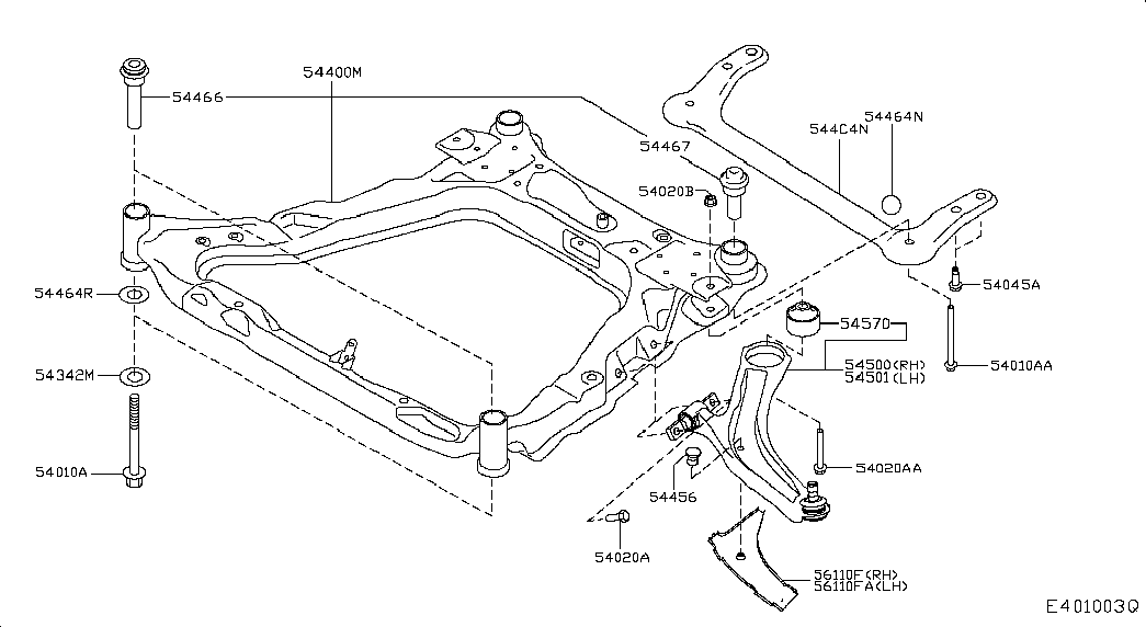 Mitsubishi 54501-JD000* - Rotule de suspension parts5.com